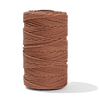 COTTON ROPE ZERO WASTE 2 MM - 3 PLY - CANYON COLOR