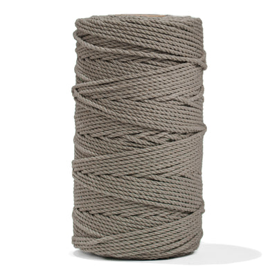 COTTON ROPE ZERO WASTE 2 MM - 3 PLY - CHESTNUT COLOR