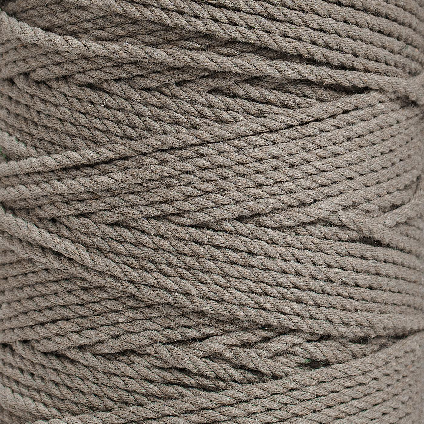 COTTON ROPE ZERO WASTE 2 MM - 3 PLY - CHESTNUT COLOR