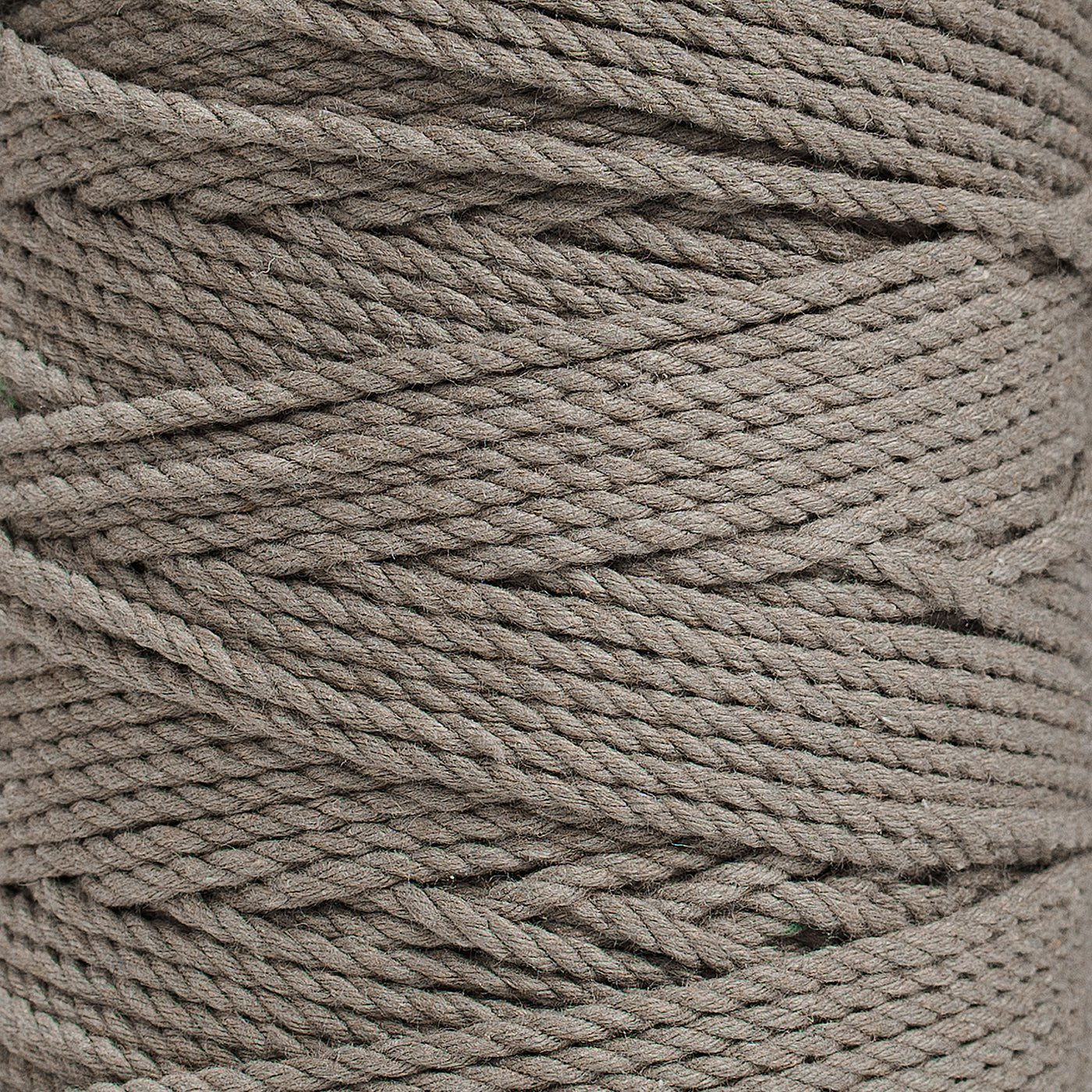 COTTON ROPE ZERO WASTE 2 MM - 3 PLY - CHESTNUT COLOR
