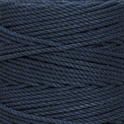 COTTON ROPE ZERO WASTE 2 MM - 3 PLY - DARK DENIM COLOR