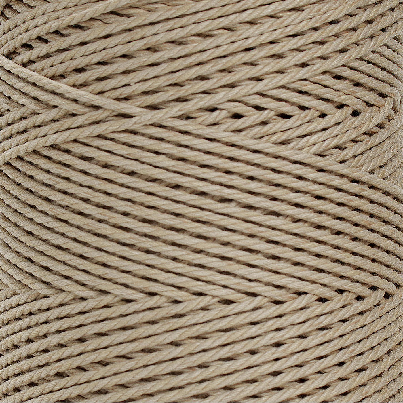 COTTON ROPE ZERO WASTE 2 MM - 3 PLY - DUNE COLOR