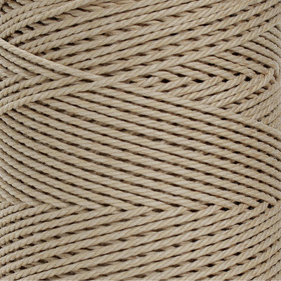 COTTON ROPE ZERO WASTE 2 MM - 3 PLY - DUNE COLOR