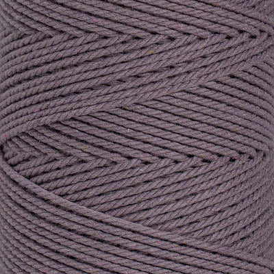 COTTON ROPE ZERO WASTE 2 MM - 3 PLY - LAVENDER COLOR