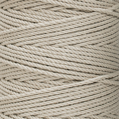 COTTON ROPE ZERO WASTE 2 MM - 3 PLY - MOON COLOR