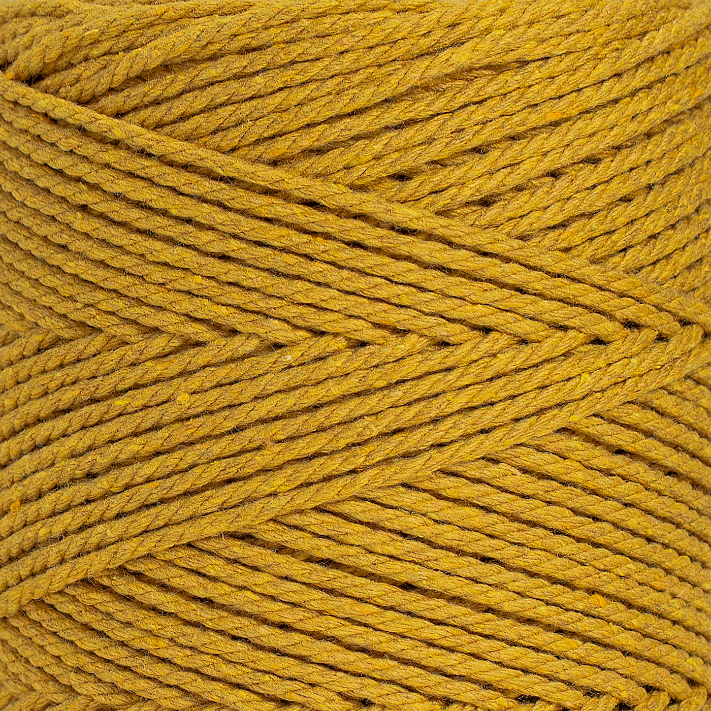 COTTON ROPE ZERO WASTE 2 MM - 3 PLY - MUSTARD COLOR