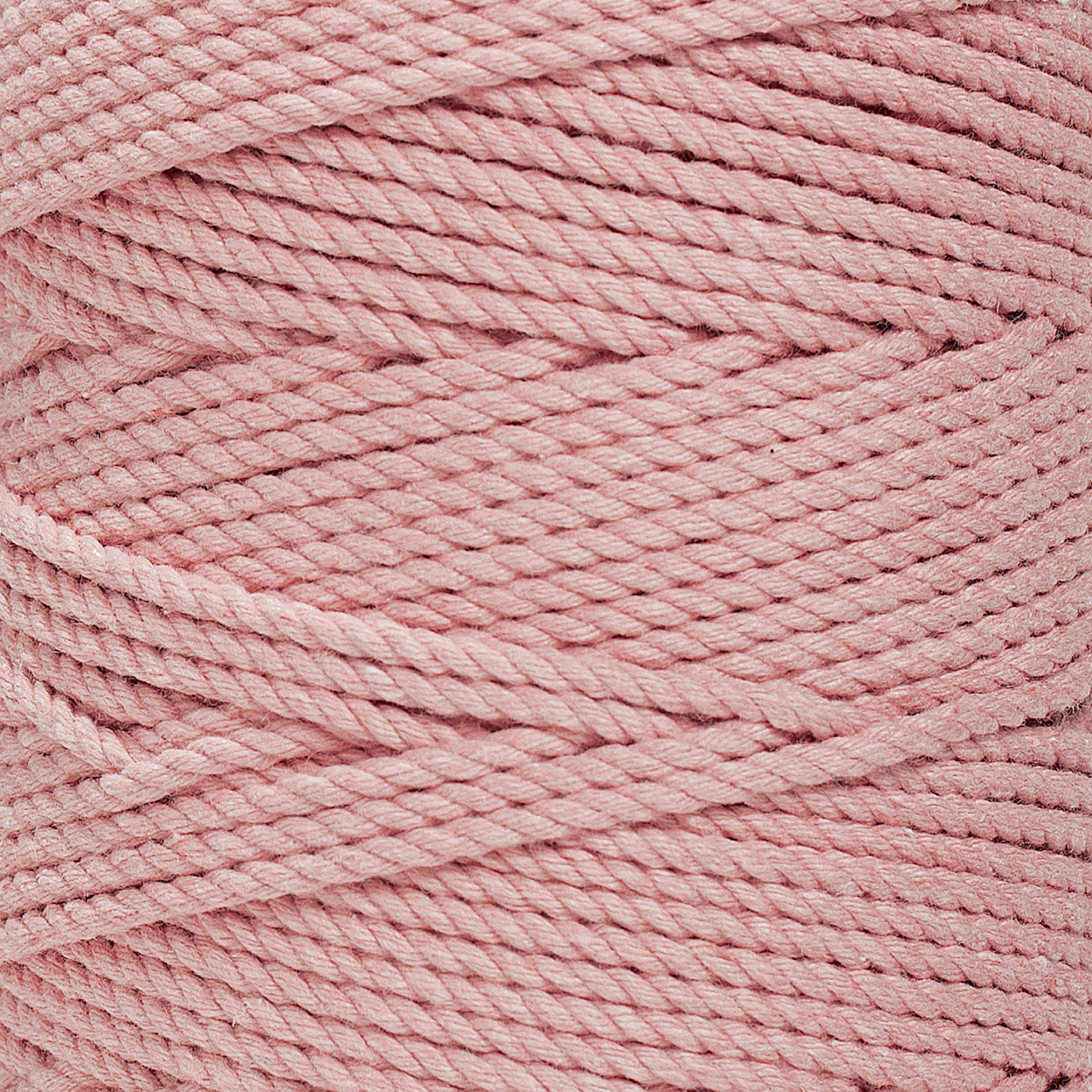 COTTON ROPE ZERO WASTE 2 MM - 3 PLY - PALE PINK COLOR