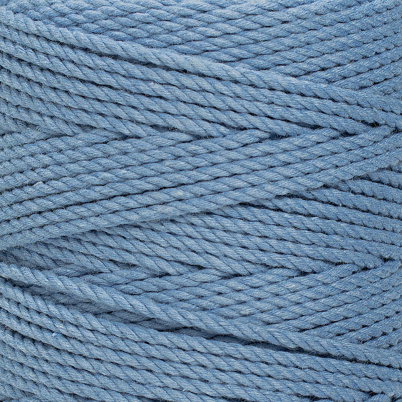 COTTON ROPE ZERO WASTE 2 MM - 3 PLY - POWDER BLUE COLOR