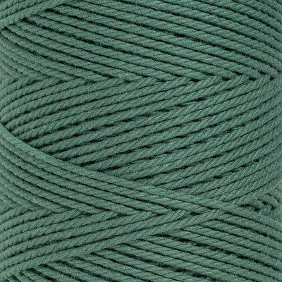 COTTON ROPE ZERO WASTE 2 MM - 3 PLY - SAGE COLOR