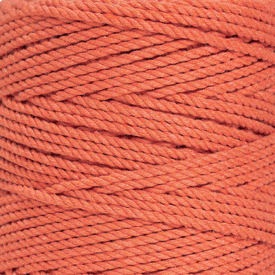 COTTON ROPE ZERO WASTE 2 MM - 3 PLY - SUNSET COLOR