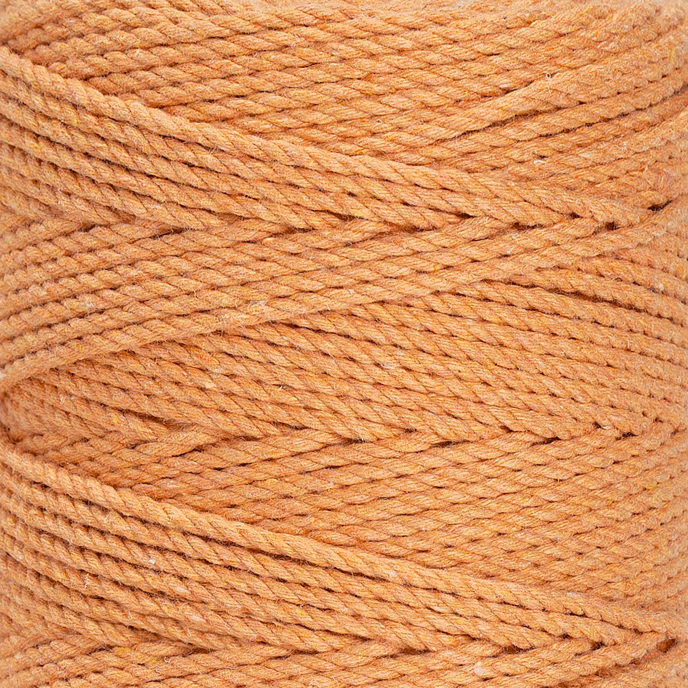 COTTON ROPE ZERO WASTE 2 MM - 3 PLY - APRICOT COLOR