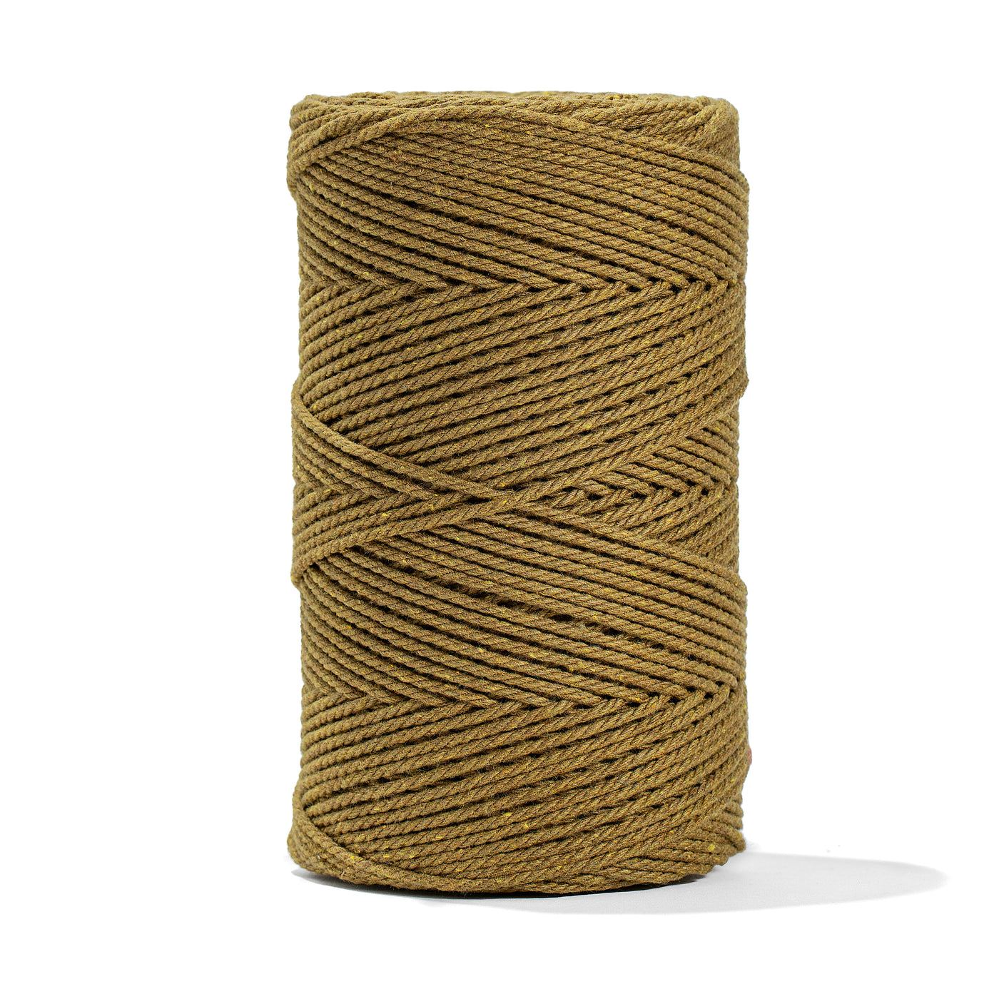 COTTON ROPE ZERO WASTE 2 MM - 3 PLY - CURRY COLOR