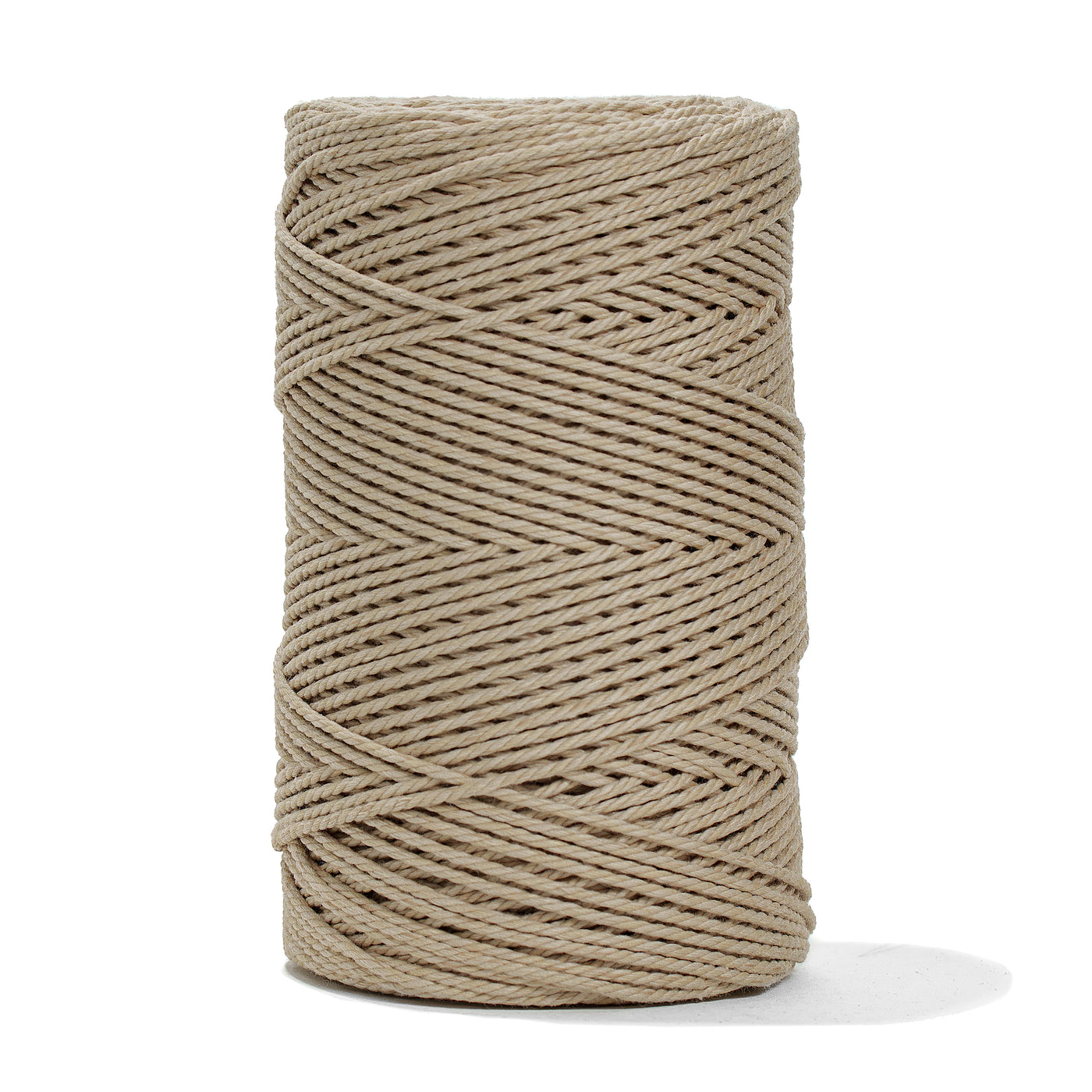 COTTON ROPE ZERO WASTE 2 MM - 3 PLY - DUNE COLOR