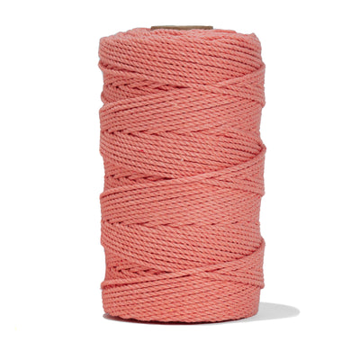 COTTON ROPE ZERO WASTE 2 MM - 3 PLY - FRUIT PUNCH COLOR