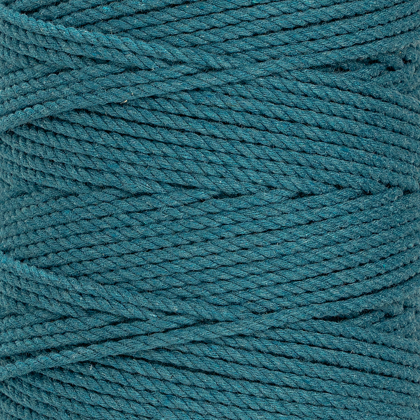 COTTON ROPE ZERO WASTE 2 MM - 3 PLY - OCEAN TEAL COLOR