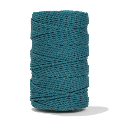 COTTON ROPE ZERO WASTE 2 MM - 3 PLY - OCEAN TEAL COLOR