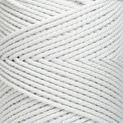 COTTON ROPE ZERO WASTE 2 MM - 3 PLY - WHITE COLOR