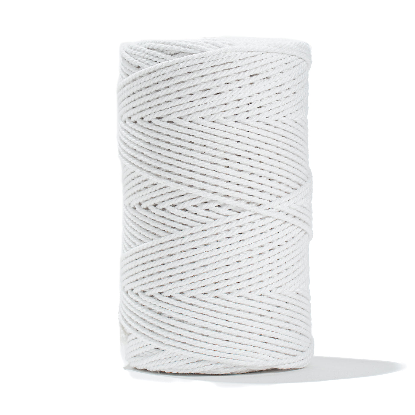 COTTON ROPE ZERO WASTE 2 MM - 3 PLY - WHITE COLOR