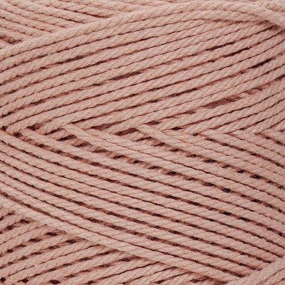 COTTON ROPE ZERO WASTE 2 MM - 3 PLY - DUSTY ROSE COLOR