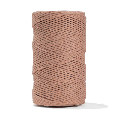 SOFT COTTON CORD ZERO WASTE 2 MM - 1 SINGLE STRAND - DUSTY ROSE COLOR