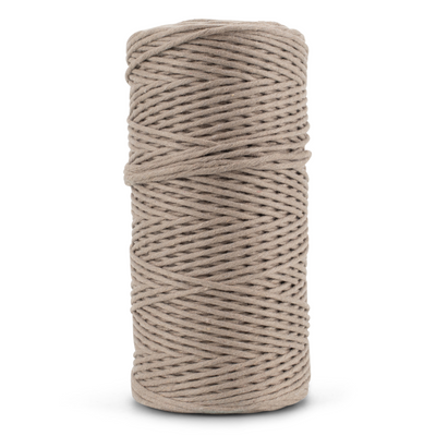 SOFT COTTON CORD ZERO WASTE 2 MM - 1 SINGLE STRAND - CHESTNUT