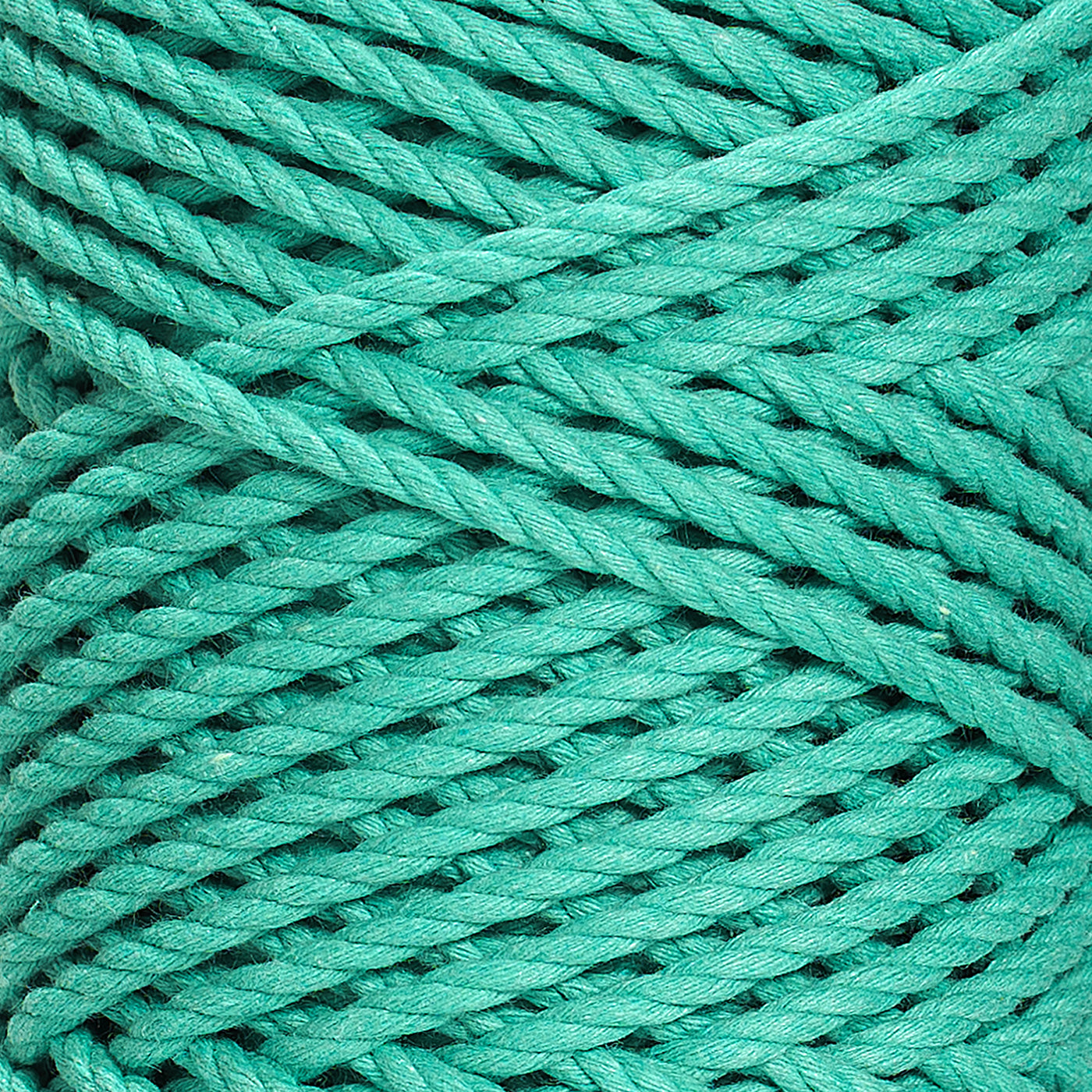 COTTON ROPE ZERO WASTE 3 MM - 3 PLY - CARIBBEAN SEA COLOR