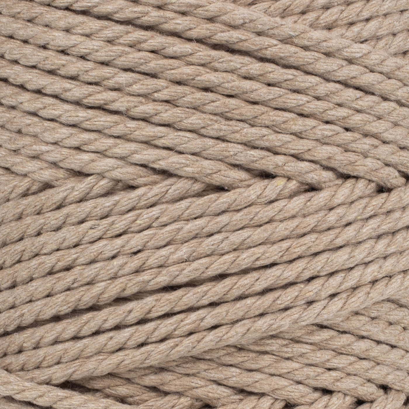 Cotton Rope Zero Waste 3 mm - 3 ply - Sand Color