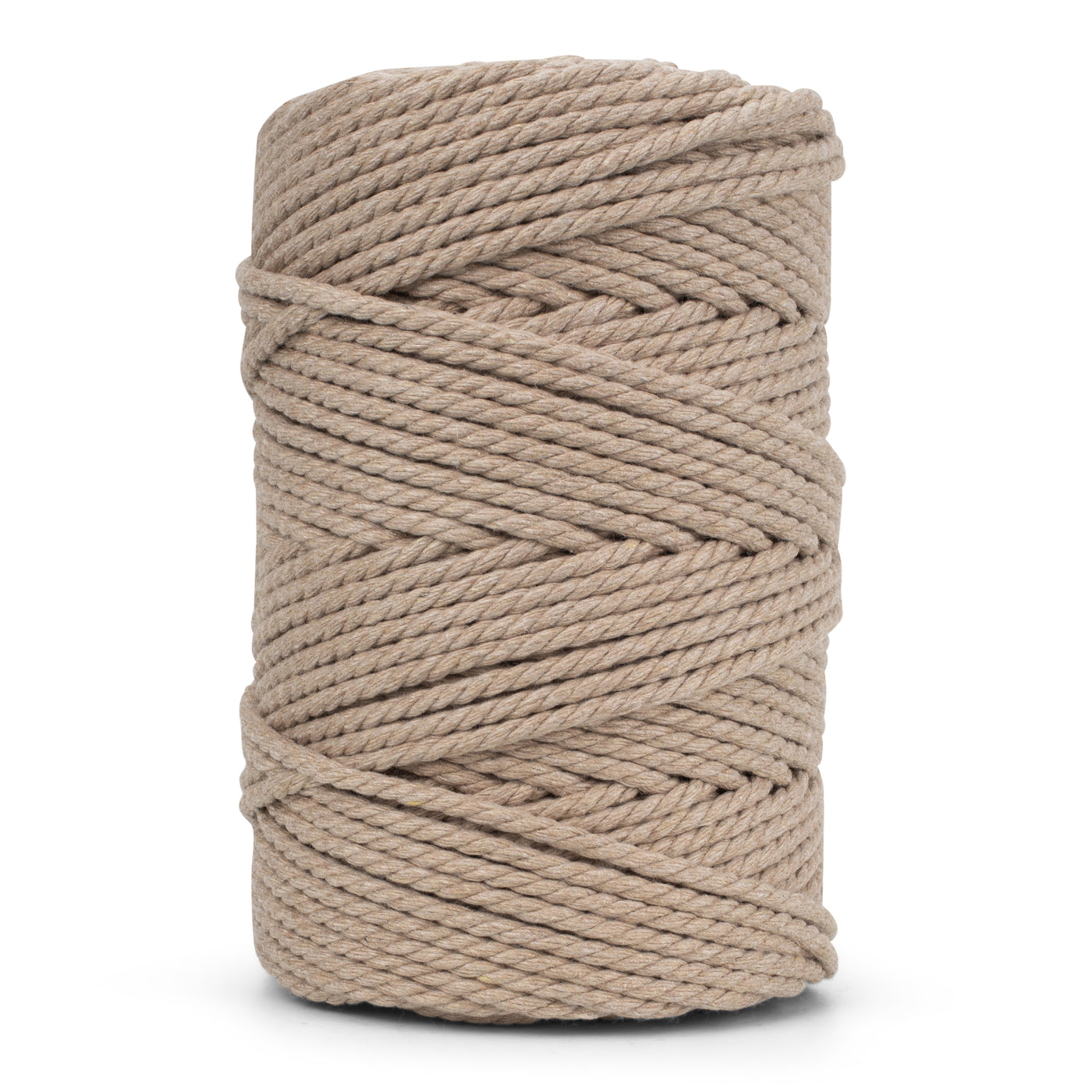 Cotton Rope Zero Waste 3 mm - 3 ply - Sand Color