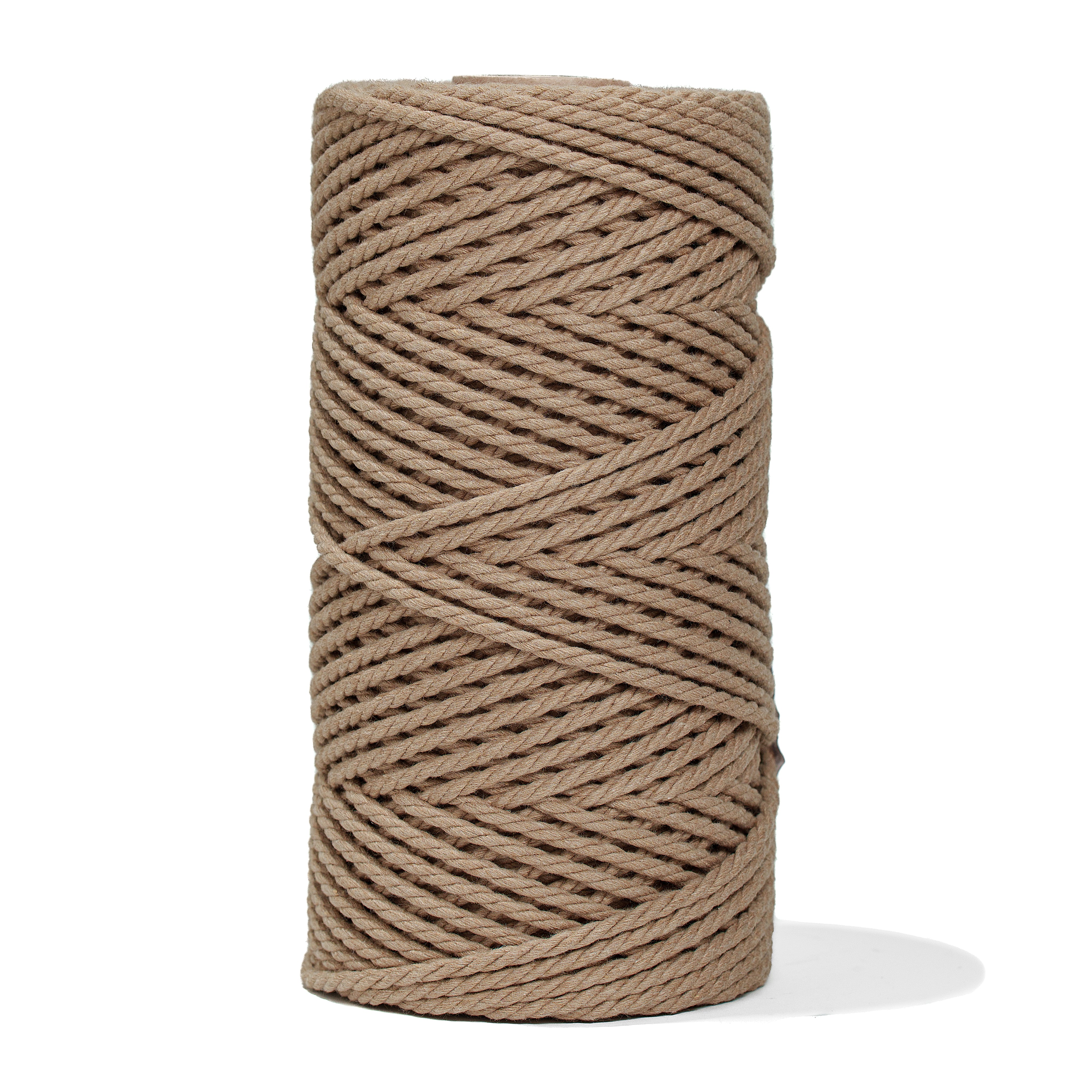 Macrame Cotton Rope Zero Waste 3mm - 3 Ply - Dune Color Ganxxet