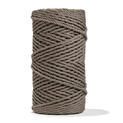 COTTON ROPE ZERO WASTE 3 MM - 3 PLY - CHESTNUT COLOR