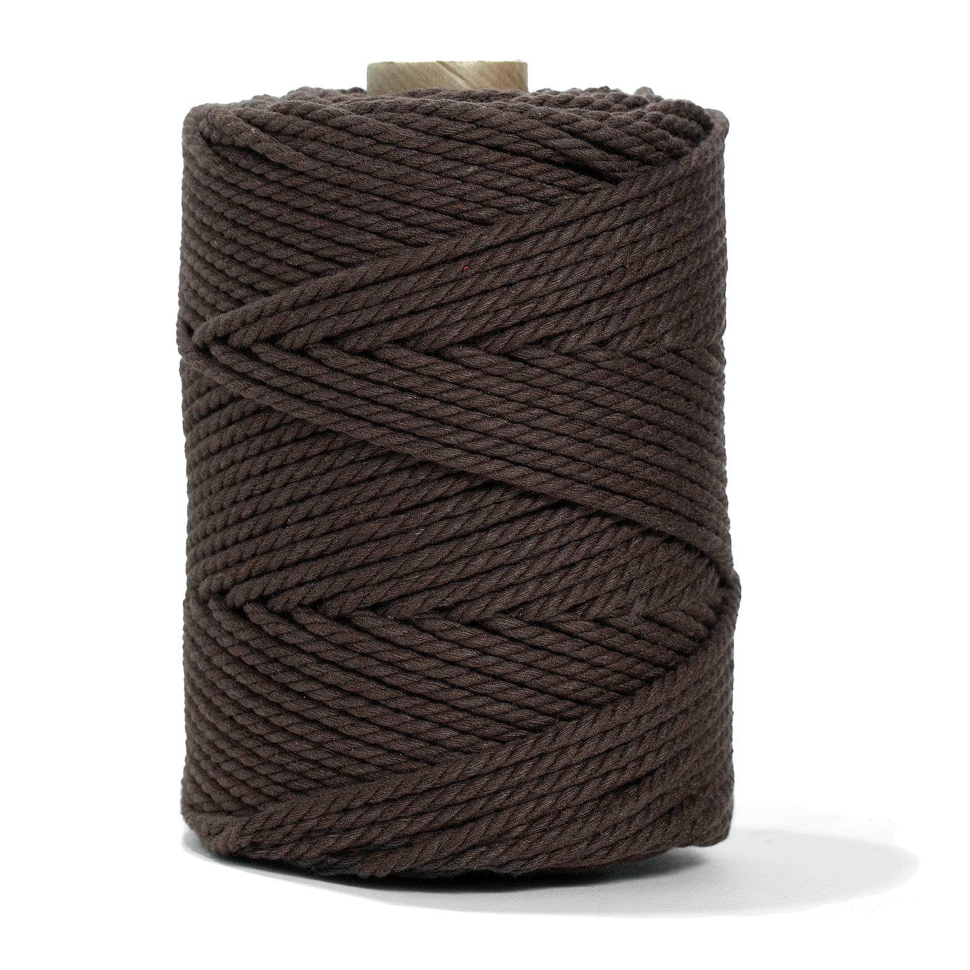 COTTON ROPE ZERO WASTE 3 MM - 3 PLY - CHOCOLATE COLOR