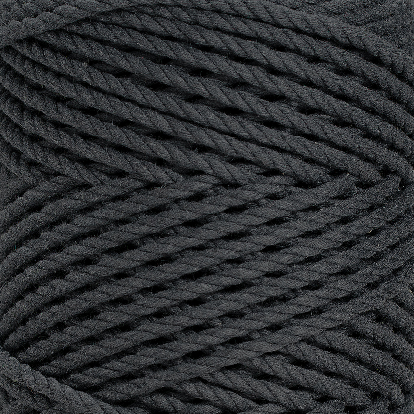 COTTON ROPE ZERO WASTE 3 MM - 3 PLY - ANTHRACITE GRAY COLOR