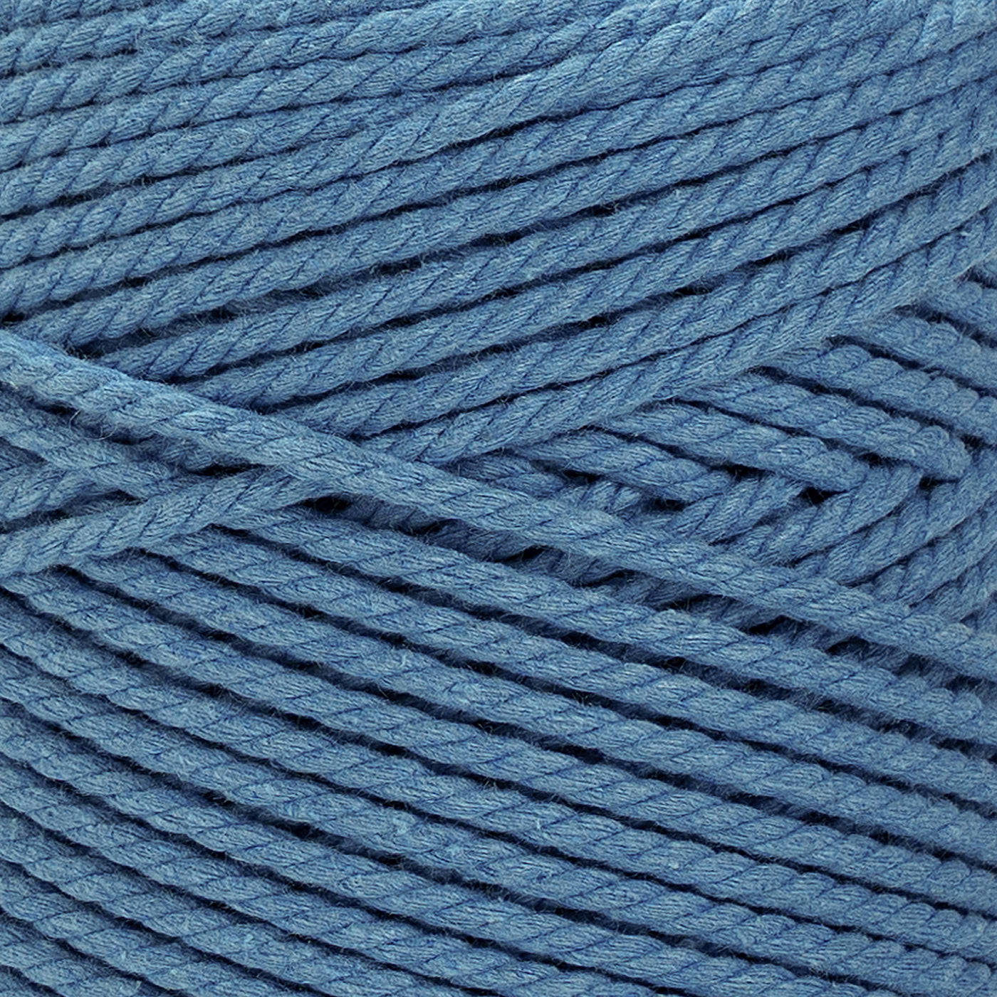 Azure Ropes MACRAME COTTON ROPE ZERO WASTE 3 MM - 3 PLY - AZURE BLUE COLOR – Ganxxet
