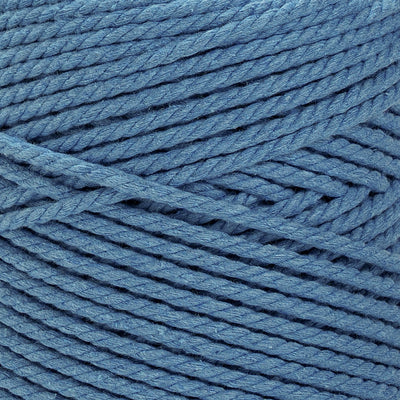 COTTON ROPE ZERO WASTE 3 MM - 3 PLY - AZURE BLUE COLOR