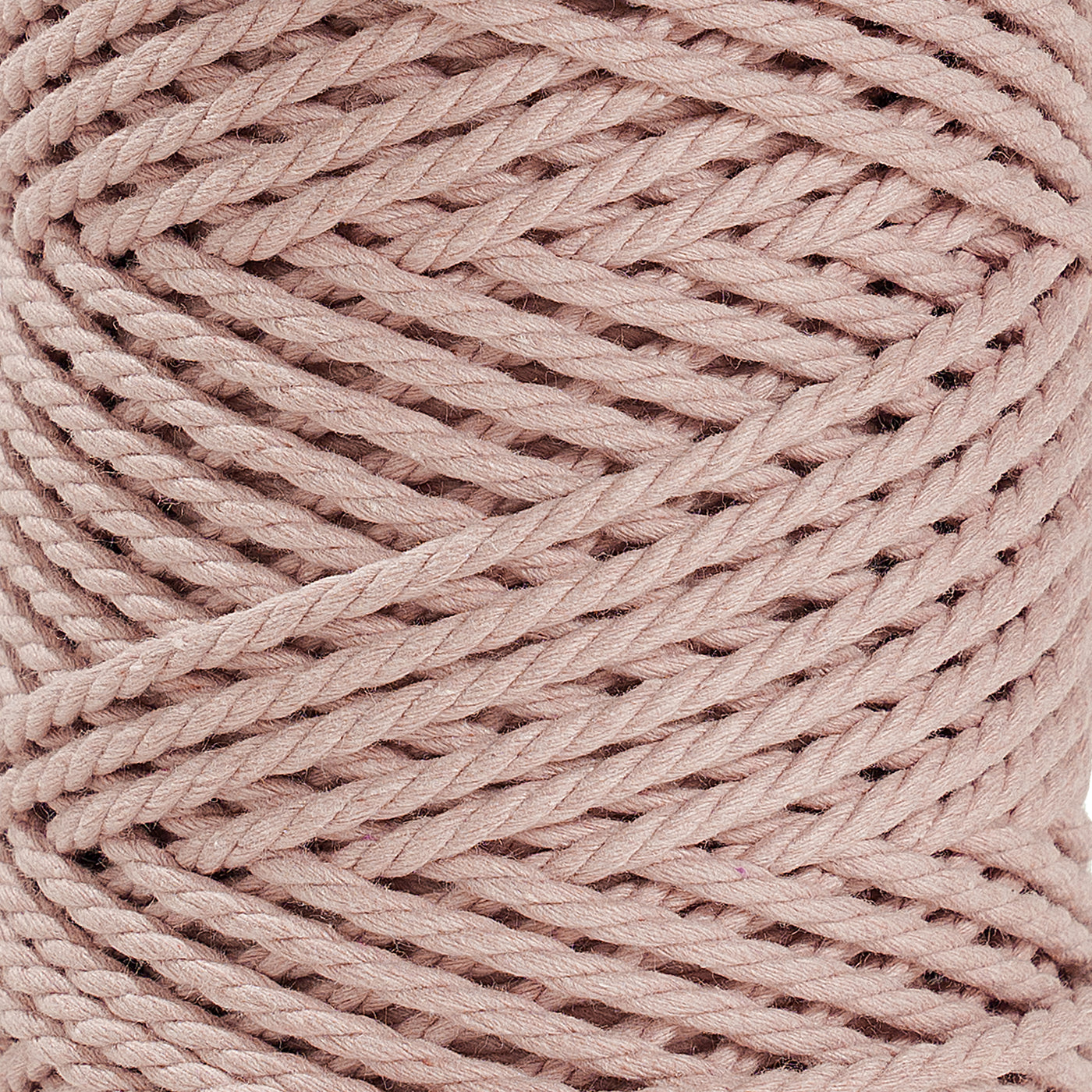 COTTON ROPE ZERO WASTE 3 MM - 3 PLY - BALLET PINK COLOR