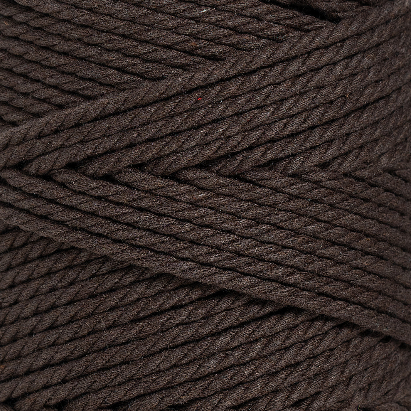 COTTON ROPE ZERO WASTE 3 MM - 3 PLY - CHOCOLATE COLOR