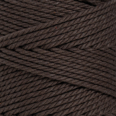 COTTON ROPE ZERO WASTE 3 MM - 3 PLY - CHOCOLATE COLOR