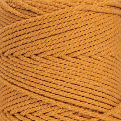 COTTON ROPE ZERO WASTE 3 MM - 3 PLY - CITRUS COLOR