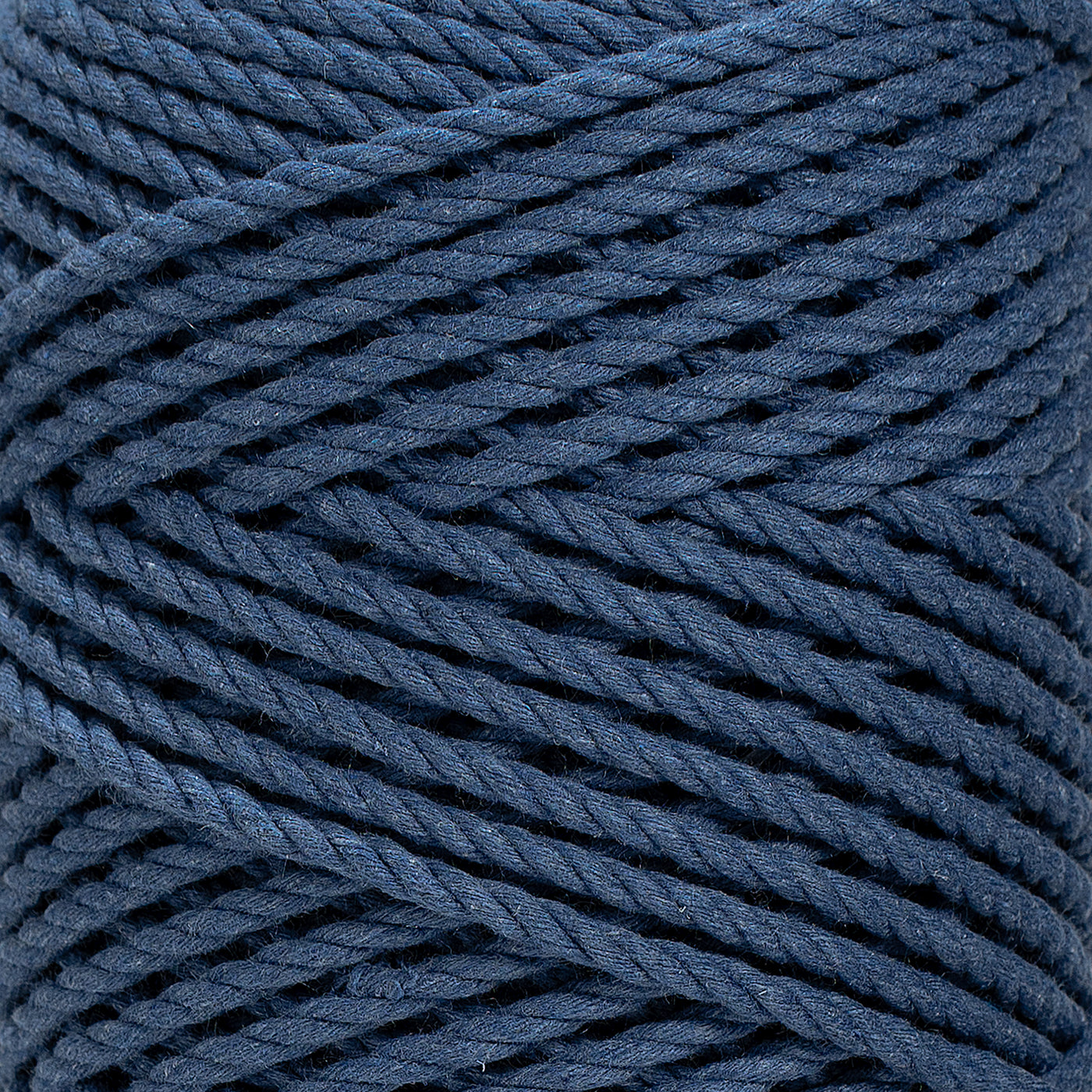 COTTON ROPE ZERO WASTE 3 MM - 3 PLY - DENIM COLOR