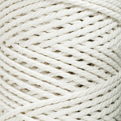 COTTON ROPE ZERO WASTE 3 MM - 3 PLY - IVORY COLOR