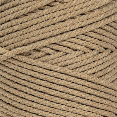 COTTON ROPE ZERO WASTE 3 MM - 3 PLY - MOCHA COLOR