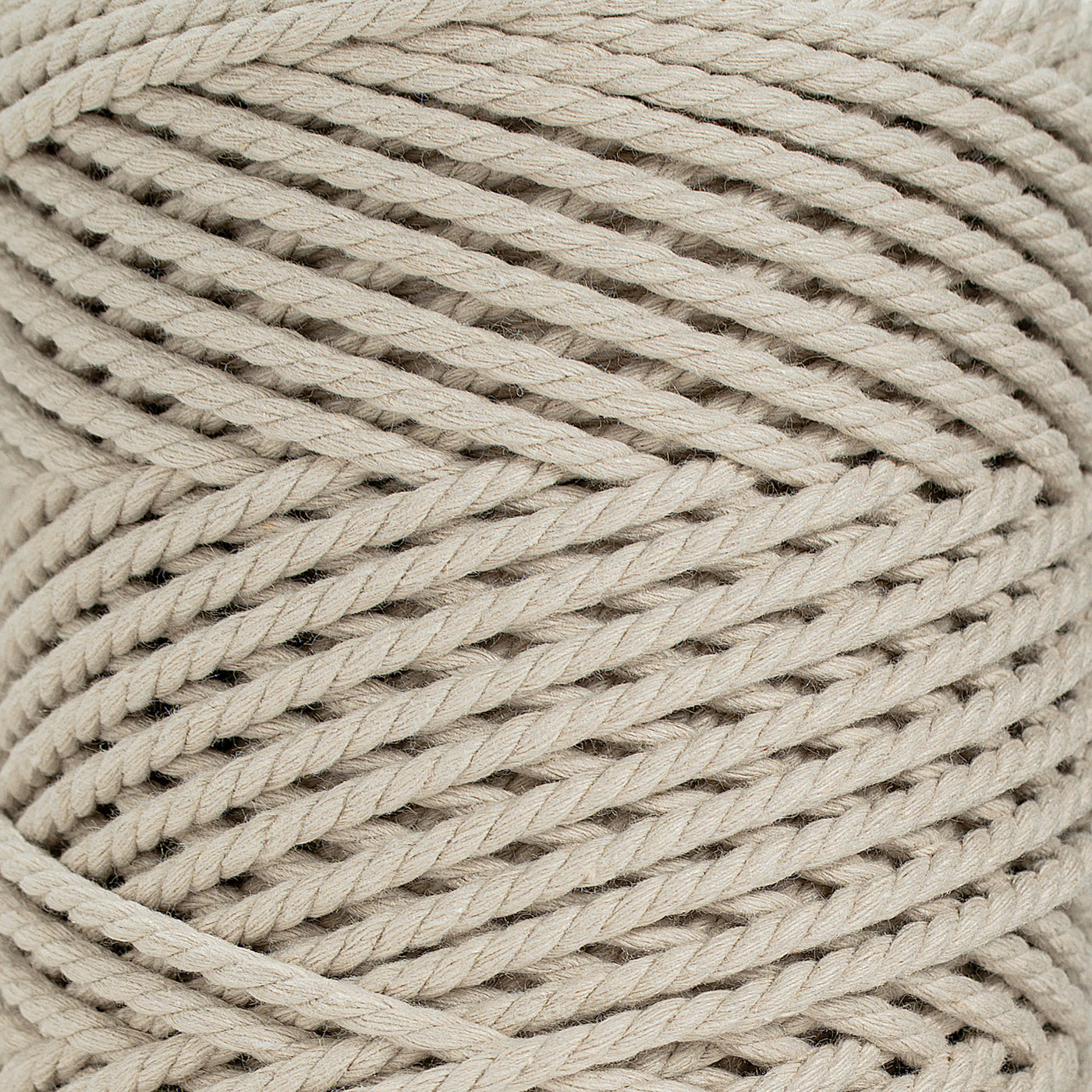 COTTON ROPE ZERO WASTE 3 MM - 3 PLY - MOON COLOR