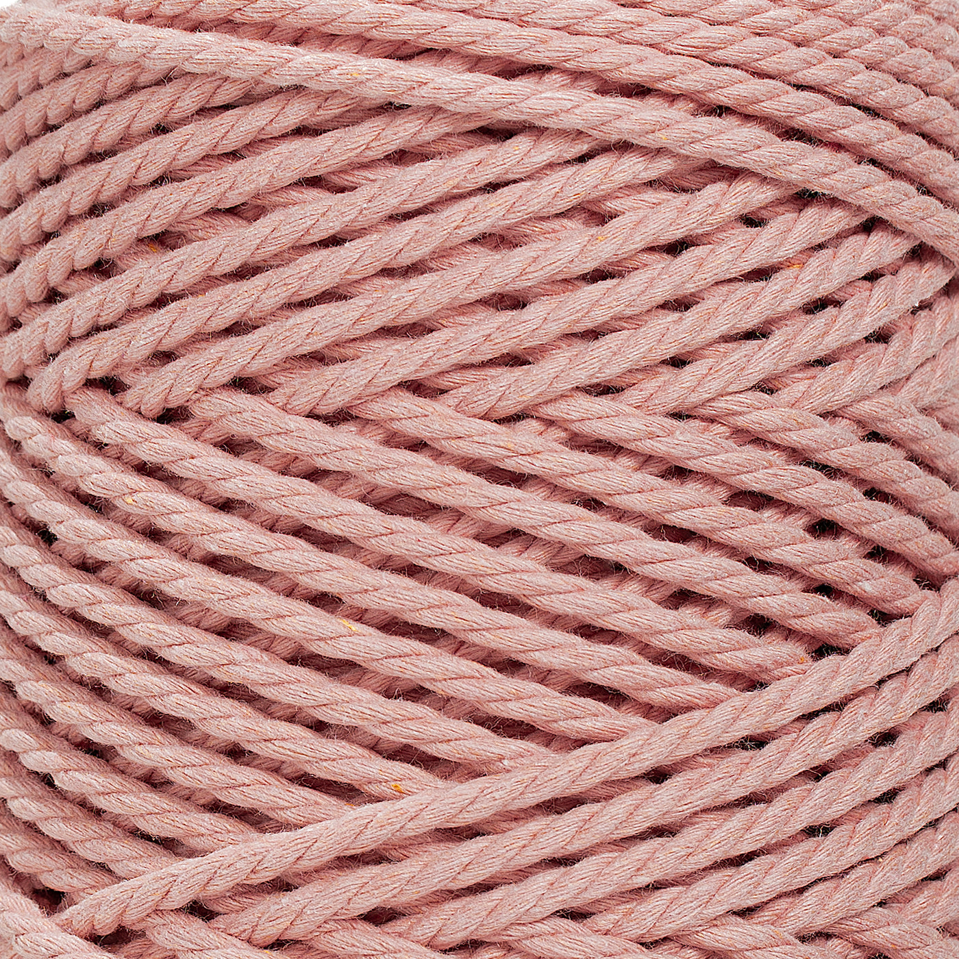 COTTON ROPE ZERO WASTE 3 MM - 3 PLY - PALE PINK COLOR