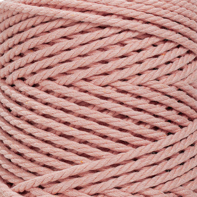COTTON ROPE ZERO WASTE 3 MM - 3 PLY - PALE PINK COLOR