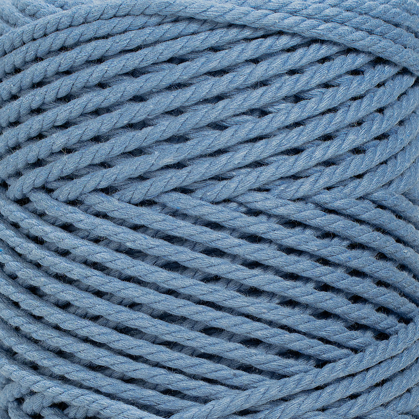 COTTON ROPE ZERO WASTE 3 MM - 3 PLY - POWDER BLUE COLOR