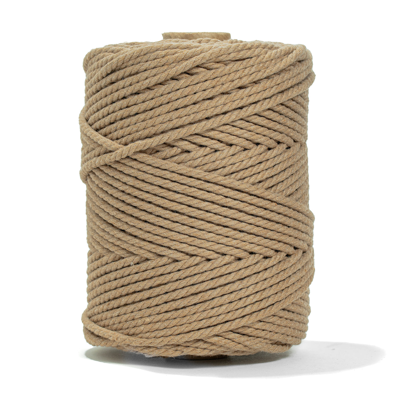 COTTON ROPE ZERO WASTE 3 MM - 3 PLY - MOCHA COLOR