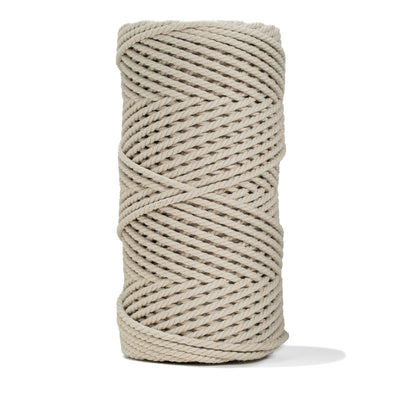 COTTON ROPE ZERO WASTE 3 MM - 3 PLY - MOON COLOR