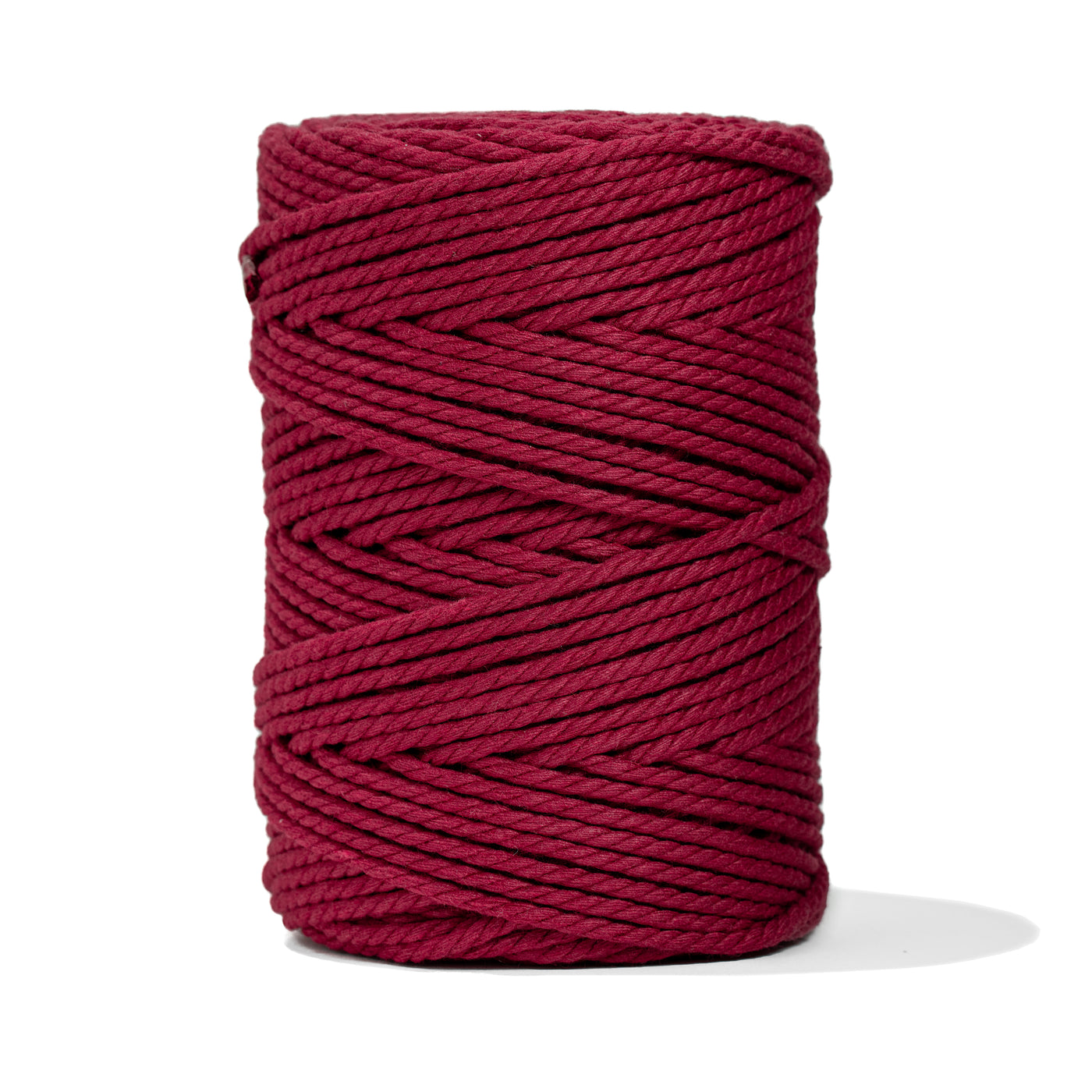 COTTON ROPE ZERO WASTE 3 MM - 3 PLY - RUBY RED COLOR