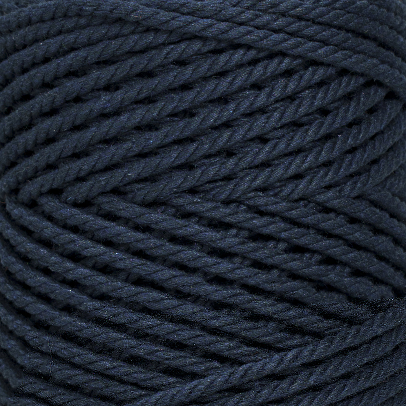 COTTON ROPE ZERO WASTE 3 MM - 3 PLY - DARK DENIM COLOR