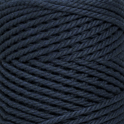 COTTON ROPE ZERO WASTE 3 MM - 3 PLY - DARK DENIM COLOR